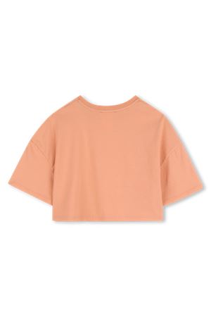 t-shirt in cotone pesca CHLOÉ KIDS | C2085943A